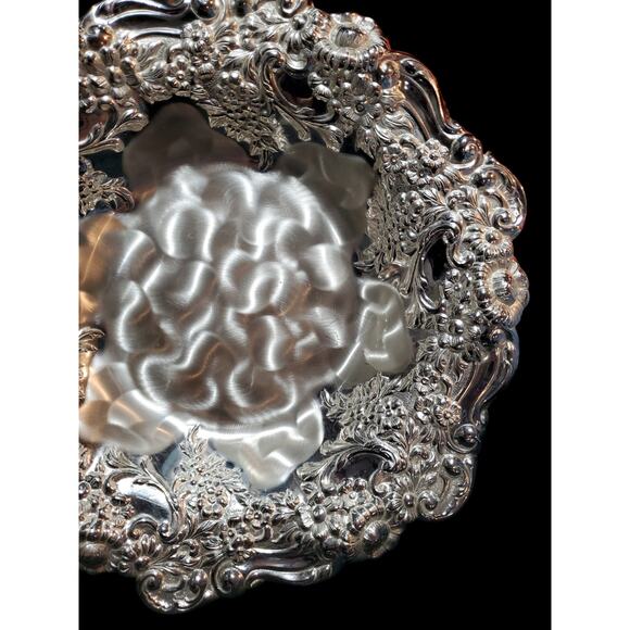 Vintage WMF Ikora Silver Plated Tarnish Resistant Floral Design Bowl Germany - Picture 3 of 6